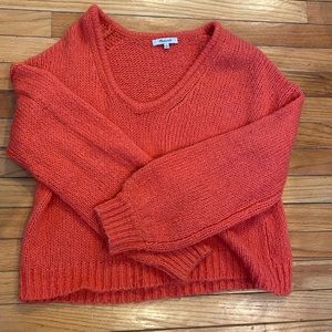 Madewell red sweater